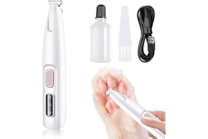 YuuFcy Waterproof Rechargeable Pet Shaver with LED Light, Dog Clippers for Grooming Thick Hair, 2024 New Dog Paw Trimmer, Low Noise, Cordless, Pet Grooming Clippers