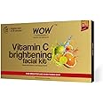 WOW Skin Science Vitamin C Brightening Facial Kit with Rose Water | For All Skin Types | 6 Easy Steps | For Brighter and Even Toned Skin |For Men & Women | Pack of 7