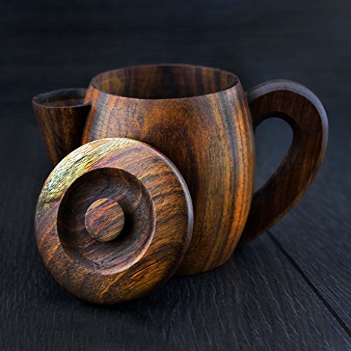 Brilliant Piece Of Hand Crafting, Haryali London Classic Wooden Shaving MUG for Hot Water Traditional Old Style Shave.