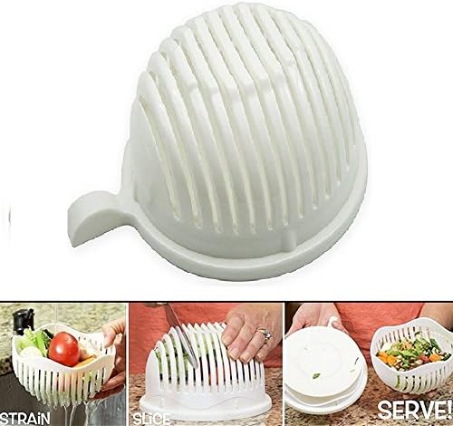 Trendznow 60 Seconds Salad Maker Bowl Cutter Slicer Easy to Make Healthy Fresh Salad Slicers With Free Ring Pull Can Opener