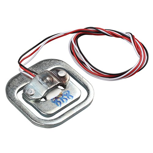 Celda de carga de 50 kg de medio puente, marca HALJIA. Sensor de fuerza, ideal Compatible con bricolaje, arduino, etc