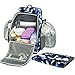 ECOSUSI Design Diaper Bag Pockets Back Pack Maternity Bag Blue&Black Color
