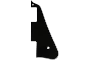 Musiclily Gitarren-Schlagbrett Pickguard für China Made Epiphone Les Paul Standard Modern Style,3 lagig Schwarz