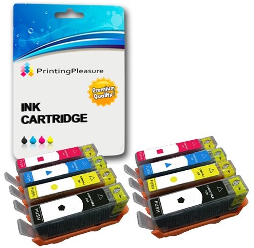 Printing Pleasure8 (2 SETS) Compatible Printer Ink Cartridges for Deskjet Ink Advantage 3525, 4615, 4625, 5525, 6525 e-All-in-One | Replacement for 655