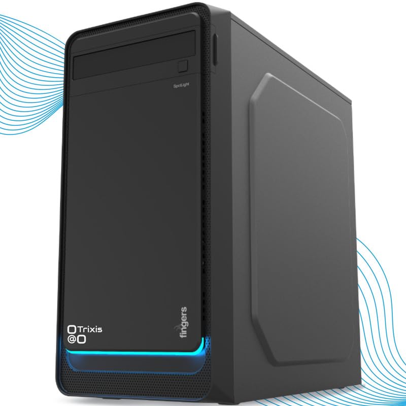 Trixis Zaire-Z17 i5 4th Generation Computer Desktop PC CPU H81,16GB-DDR3 RAM,1TB Super Fast SSD and Basic Software Installed - Black