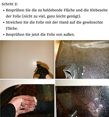 Spiegelfolie, selbstklebende Folie, silber 58 x 150 cm - 5