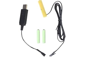KLOVA 1,1 m USB a 1,5 V 3 V 4,5 V 6 V AAA-4AAA eliminador de batería Puede reemplazar 1-4 Piezas 1,5 V Pilas AAA para Juguete de lámpara de Cepillo de Dientes