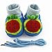 Shorven Newborn Baby Anti-slip Soft Sole Booties Crib Shoes Cute Fruits Design Watermelon 0-12 Months