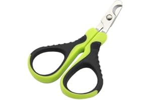 Voarge Recortador de Tijeras para Mascotas, Cortaúñas Gatos Profesional de Acero Inoxidable para Perros Mascotas Pequeños y Conejos, Tijeras Acero Inoxidable diseño Curvo de 25 Grados