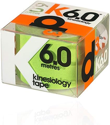 d3 K6.0 Kinesiology Tape - 50mm x 6m Latex-Free Hypoallergenic Ankle, Knee, Shoulder, Elbow Kinetic Physio Sports Medical Muscle Injury Strapping Support