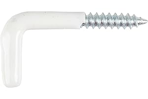 COGEX 85252 Gond à vis plastifié, Blanc, 3 x 30 mm, Set de 10 Pièces