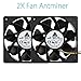 Produktbild Wawer 2x 6000 RPM Lüfter Ersatz 4-pin-stecker Für Antminer Bitmain S7 S9 Geschwindigkeit 6000 RPM Größe 120 * 120 * 3,8mm (Schwarz)