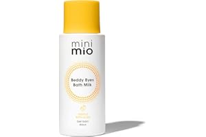 Mama Mio Mini Mio Beddy Byes Bath Milk 200ml | Suitable for Newborns and Sensitive skin, Vegan, Cruelty-free, Dermatologically tested, Paediatrician approved