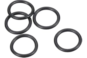 PATIKIL 20 Stück Dichtungsringe O-Ringe Gummidichtung 22mm AD 18mm ID 2mm Dicke Nitrilgummi Unterlegscheibe Dichtungssatz Gummischeiben für Auto Klimaanlage Wasserhahn Rohr Schwarz