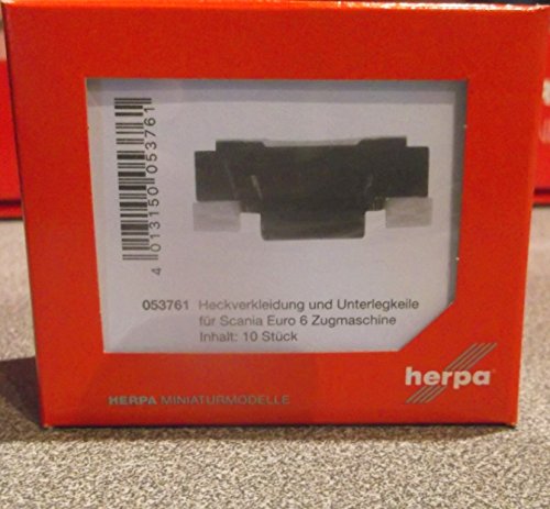 Preisvergleich Produktbild Herpa 053761 - Heckverkleidung und Unterlegkeile für Scania Zugmaschine