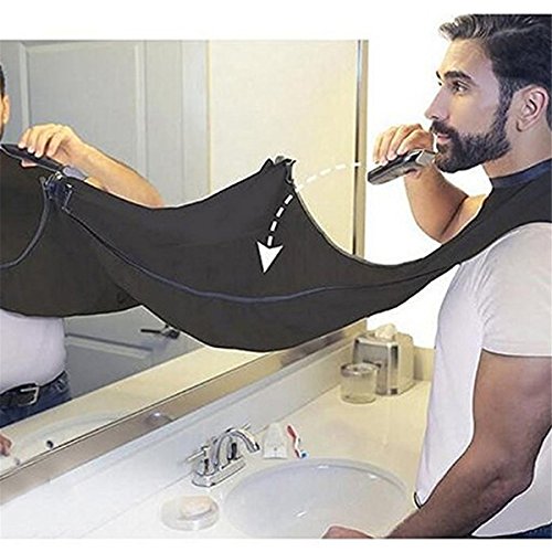 MiSion Shave Apron Beard Catcher Trim Your Beard In Minutes Without The Mess And Stop Clogging Your Sink Quality Grooming Cape Keep Your Sink Clean and Girlfriend Happy!