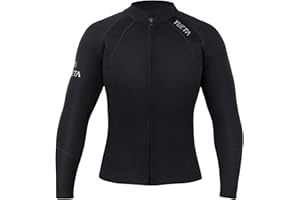 Wenlia Chaqueta de Manga Larga de Traje de Neopreno de 2 mm, Cuero de Buceo, Buceo, Surf, Snorkel, Top de natación