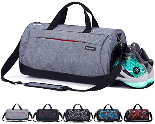 CoCoMall Sports Gym Bag with Shoes Compartment and Wet Pocket, Travel Duffle Bag for Men and Women