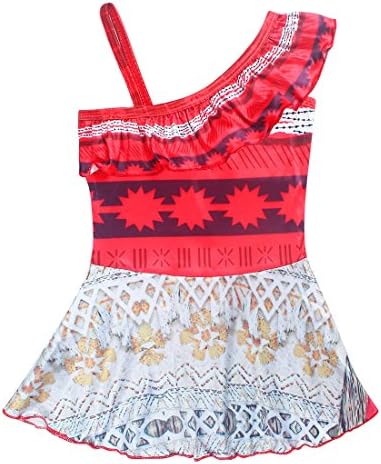 Seeby Moana Dress Little Girls Adventure Clothes for Toddler Kids Party Princess Skirt (110CM, bikini-3)