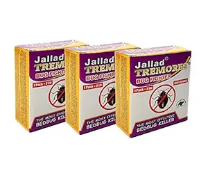 Jallad TREMORES BUG FIGHTER Powerful BedBugs & Termites Killer Spray Powder Base Formula (30 gm)