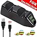 Produktbild TPFOON PlayStation 4 Dual Twin DualShock 4 Wireless Controller Gamepad Ladestation Charger Ladegerät Docking Station mit LED Statusanzeige für Sony PS4/PS4 Slim/PS4 Pro