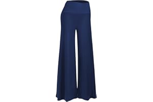 Cegerne Pantalones de Mujer Elegante elástico Große Leg Palazzo Cintura Alta Compañía Festliche Pantalones de Vestir