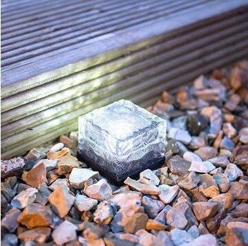 Preisvergleich Produktbild elegantstunning Bodenstrahler Außenlampe Beleuchtung Gartenlaternen Dekoleuchte Sonnenenergie LED Eisblume Weißes Licht