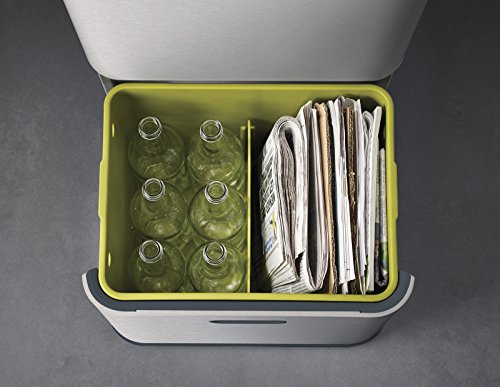Joseph Joseph 30022 Totem Abfall-und Recycling-Systemeinheit, 60 L, Metall, 40 x 30 x 80 cm, edelstahl - 5