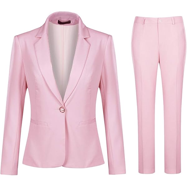 KAMISIGA Dames 2-delig pak blazer outfits pak vrouwen broek pakken business pak jas voor vrouwen kantoor dame casual pak set, Bordeaux, 34