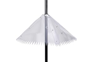 Gosknor 3pz 48,26cm Deflettore Scoiattolo per Palo Mangiatoia per Uccelli, Gancio da Pastore Trasparente Protezione Scoiattolo Palo Mangiatoia Uccelli All'Aperto