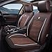 Produktbild Tick Autositzbezug, 5-Sitzer Auto Universal vorne und hinten aus Vollleder Motion Four Seasons Pad kompatibler Airbag (Farbe : Braun)