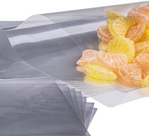 x100 (3.5 inch X 7 inch) Cellophane Cello Poly Display Bags Lollipops Cake Pop by Loypack