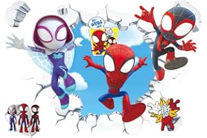 JUNBAOYYDS 3D-Effekt Aufkleber, Ultimate Wandtattoo Kinderzimmer, Kinderzimmer, Wandtattoo Kinderzimmer Wandsticker (20974)