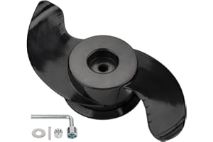GRONGU MKP-38 Trolling Motor Prop Compatible with Minn Kota Weedless Wedge 2 prop Fits 4-1/2" Diameter Motors, #2341160#1865023 Trolling Motor Propeller with Nut Kit "E" Kit for 112lb Thrust Models