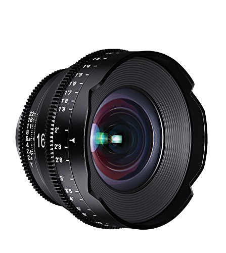 ROKINON XEEN 16mm T2.6 Professional Cine Lens for Canon EF, Black (XN16-C)