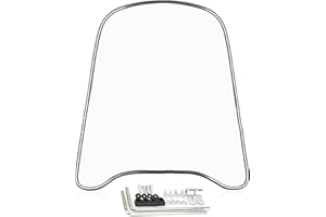 XiaoXIN Parabrezza Universale per Parabrezza per Moto Spoiler per Scooter Parabrezza con Bordo allargato Deflettore del Vento