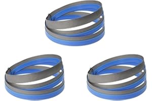 Sankuai Set di 3 Lama per Sega a Nastro 2240 x 16 x 0.5 mm 4 dpp, Lame per sega a nastro per Legno Plastica