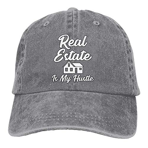 Preisvergleich Produktbild Hoklcvd Immobilien sind Meine Hektik lustige Grundstücksmakler Geschenk Unisex gewaschen Twill Baumwolle Baseball Cap Vintage verstellbaren Hut Design12