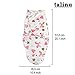 TALINU pink swaddle blanket for newborn babies 100% cotton with velcro fastners in a princess baby girl design with 2 year satisfaction guarantee - infant bundle sleeping bag / midwife recommended 0-3 month / 3-6 kg / baby wrap cloth / unicorn fairy magical baby blanket to create close safe feeling of mother´s womb / ideal during the summer