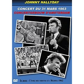 Johnny Hallyday-Concertgebouw d&rsquo;Amsterdam : Concert du 31 Mars 1963