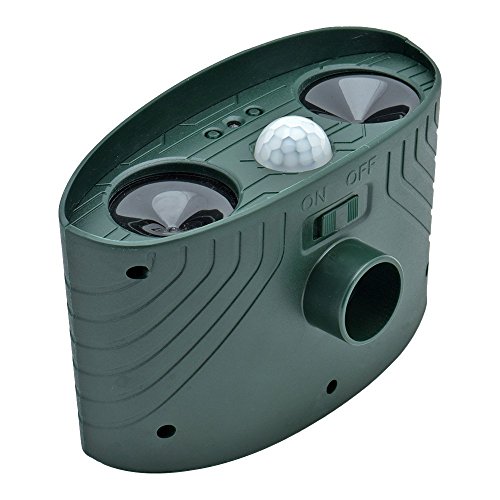 Cozyswan Solar Tiervertreiber Wasserdichte Ultraschall Abwehr Hundeschreck Katzenschreck Marderschreck - 2