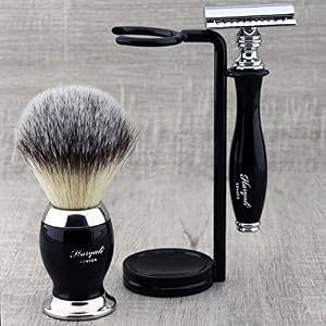 Synthetic Brush & DE Safety Razor Perfect as a Gift. - Image 3