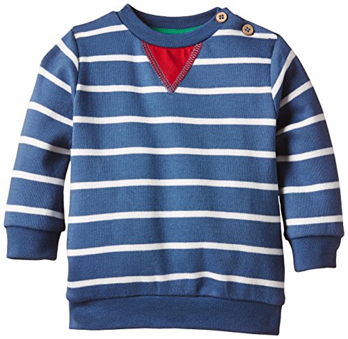 Kite Kids Baby-Boys Breton Striped Sweatshirt, Blue (Navy), 18-24 Months