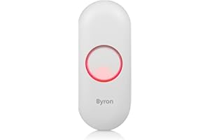 Byron Campanello Wireless DBY-23510, Spia LED, Portata di 100 metri, IP44