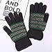 Produktbild XINSU Home Gestreifte warme Touch Screen Handschuhgeschenkkleidungszubehör-Fingerhandschuhe des Winters im Freien (Color : Green)