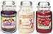 Produktbild Offizielles Yankee Candle Sweet Treat Favourites Set von 3 Classic Signature Große Gläser – Jelly Bean, Vanilla Cupcake, black cherry