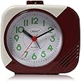 Ajanta Orpat Time Piece Beep Alarm Clock (Small_130X120X60 mm)(Burgandy)