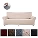 Produktbild souart Gestrickter Jacquard Sofabezug elastische Sofahusse Sesselbezug Sofaüberwurf Couch Husse in verschiedenen Größen und Farben