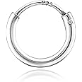 Parnika (Formerly MJ Small Size Piercing Hoop Silver Ball Nose Ring Nose Pin Silver Nath in Pure 92.5 Sterling Silver for Girls/Women | Gift For Her |