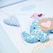 Set of Two Baby Blue Wall Hanging Pictures ideal for Boy's Nursery Decoration